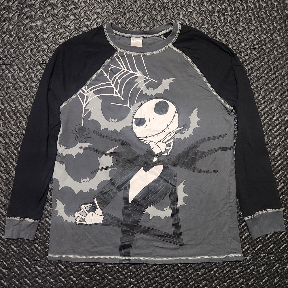 Disney Store Jack Skellington Graphic Long Sleeve Shirt